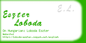 eszter loboda business card